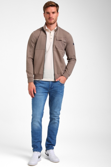 Gabbiano taupe heren vest | Model