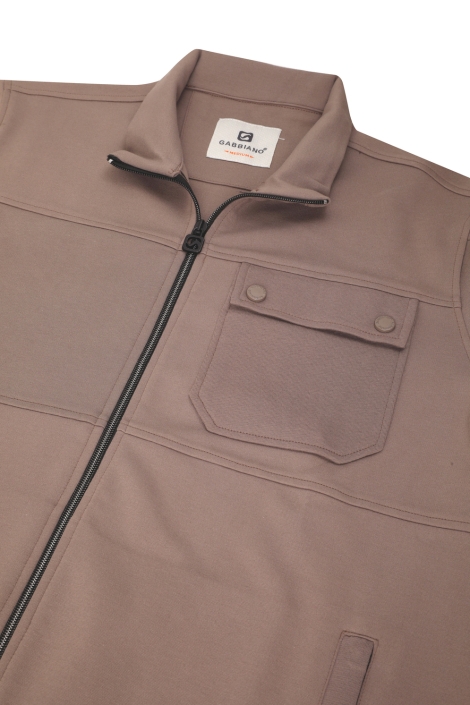 Gabbiano taupe heren vest | Kleurstaal