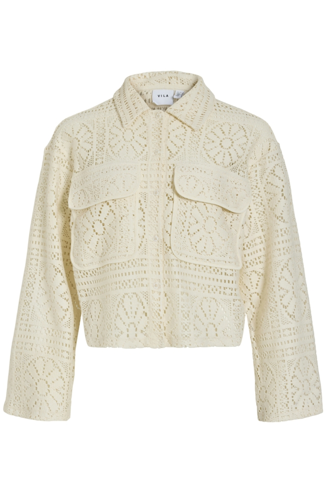 Vila witte dames vest | Vooraanzicht