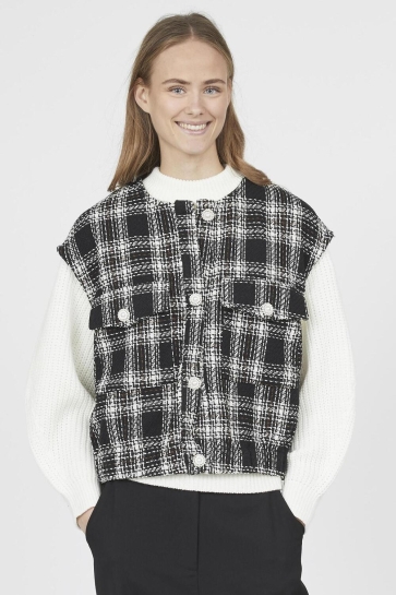 SisterS point Vest GERI VE1 18348 BLACK/CREAM