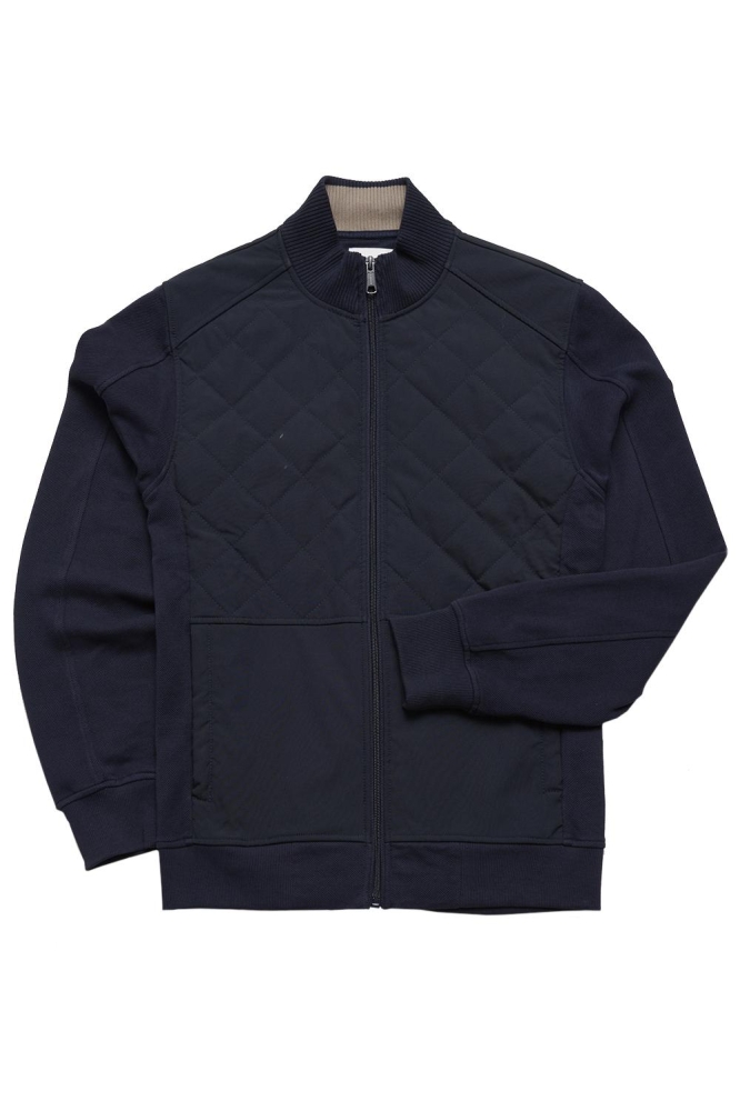 Campbell blauwe heren vest | Vooraanzicht