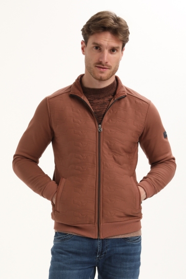 Gabbiano CASUAL VEST GEOMETRISCHE VEST 425743 5701 clay