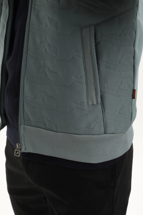 Gabbiano blauwe heren vest | Close up
