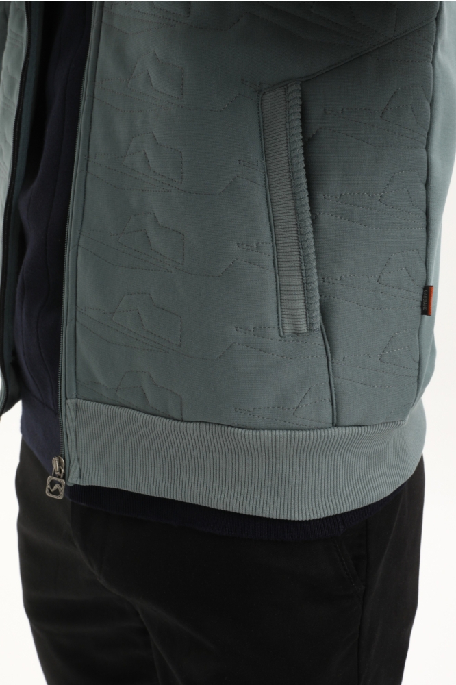 Gabbiano blauwe heren vest | Close up