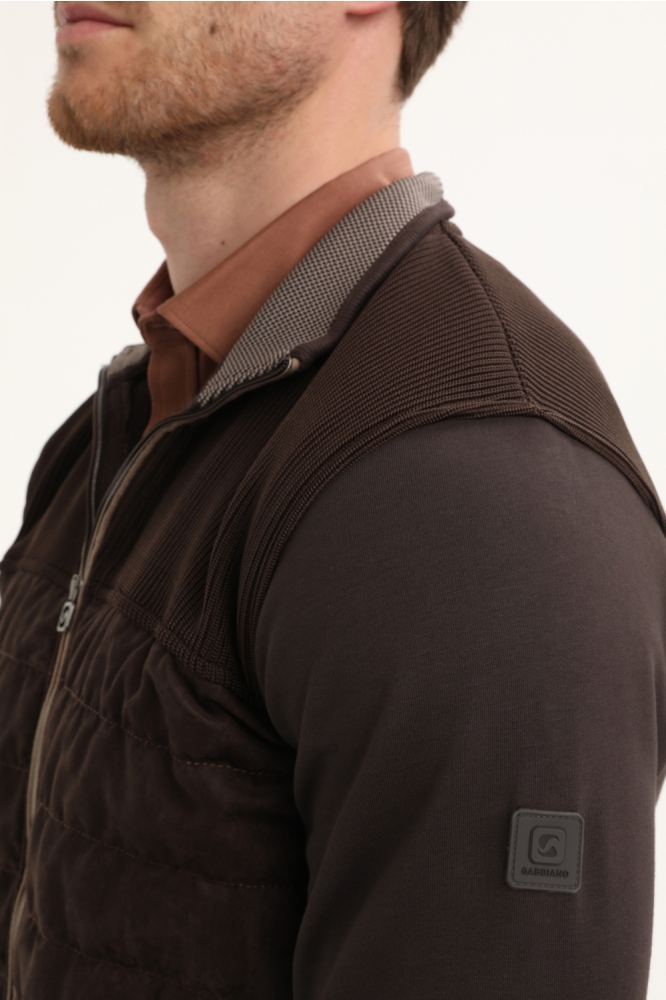 Gabbiano bruine heren vest | Close up