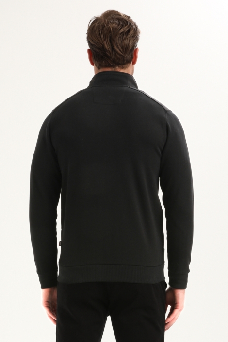 Gabbiano zwarte heren vest | Model achteraanzicht