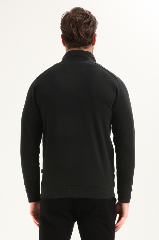 Gabbiano zwarte heren vest | Model achteraanzicht