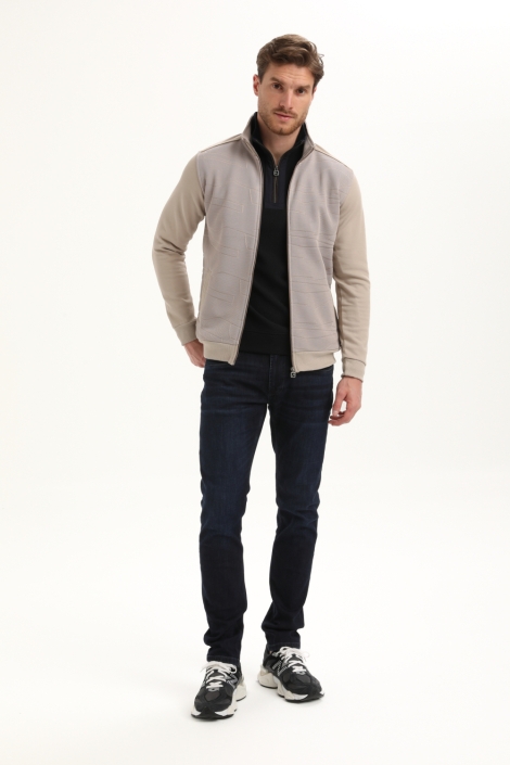 Gabbiano taupe heren vest | Model