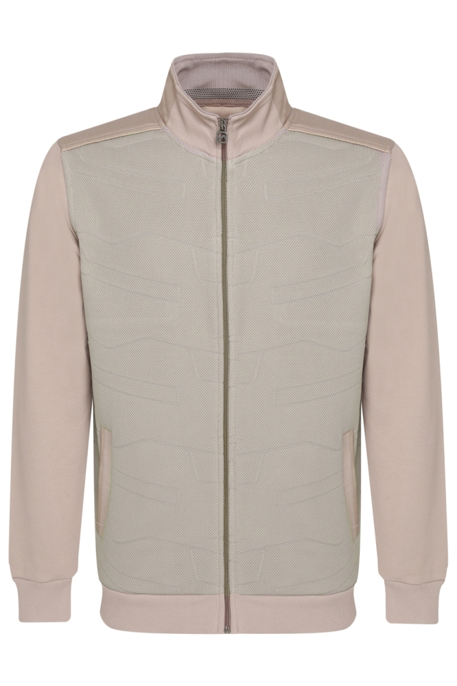 Gabbiano taupe heren vest | Vooraanzicht