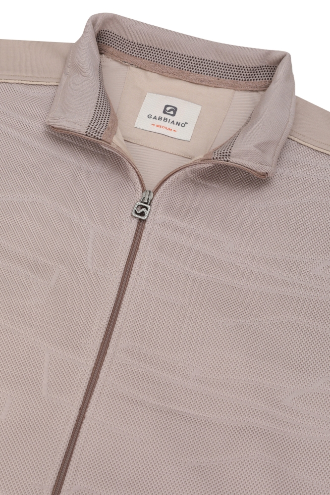 Gabbiano taupe heren vest | Kleurstaal