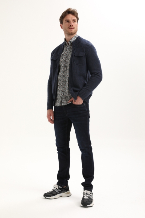 Gabbiano blauwe heren vest | Model