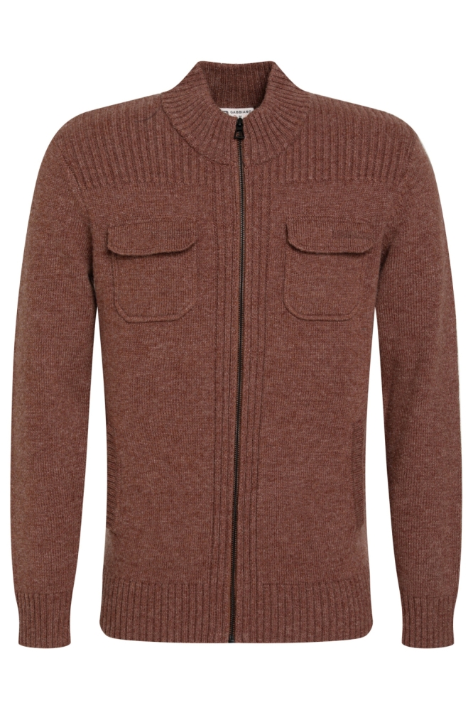 Gabbiano bruine heren vest | Vooraanzicht