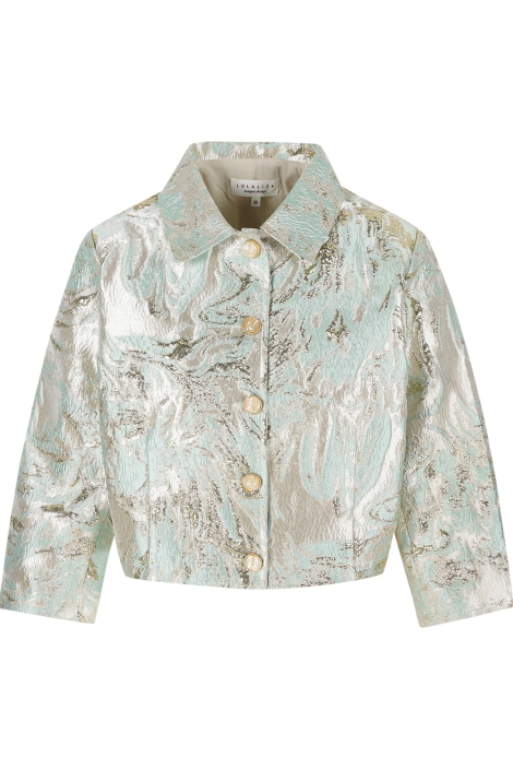 LolaLiza groene dames vest | Vooraanzicht