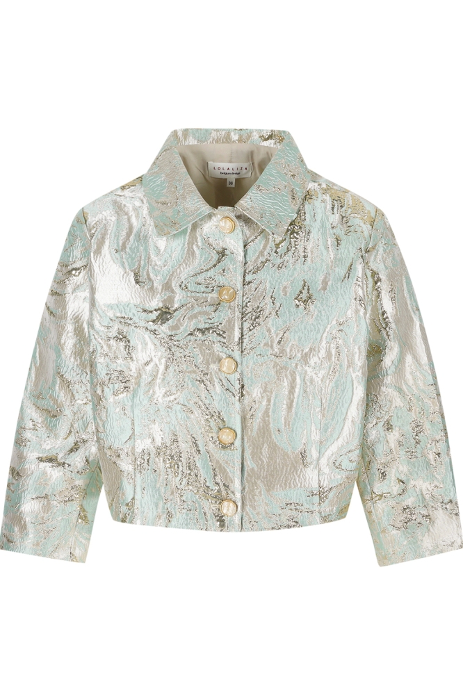 LolaLiza groene dames vest | Vooraanzicht