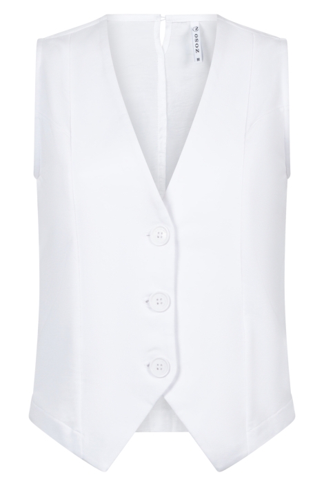 Zoso witte dames gilet | Vooraanzicht