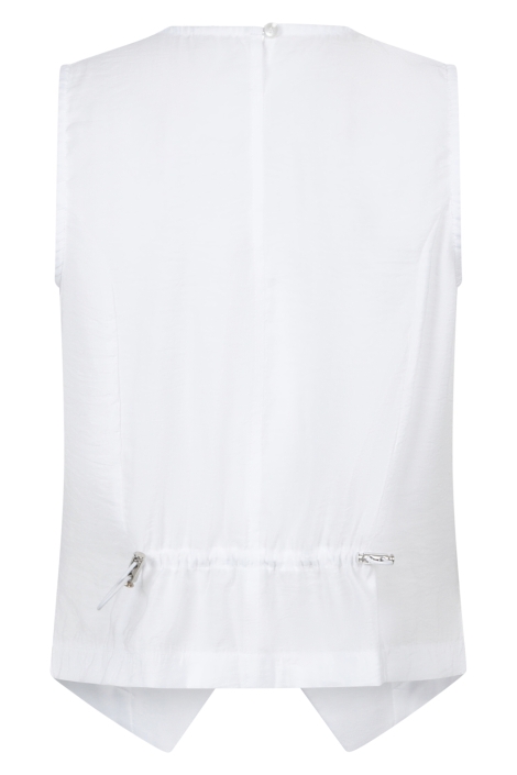 Zoso witte dames gilet | Achteraanzicht