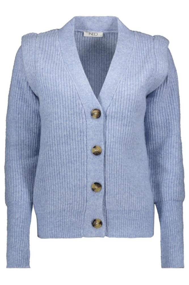 NED blauwe dames vest | Vooraanzicht