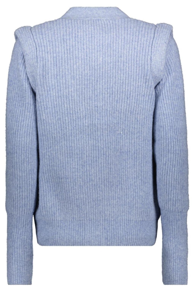 NED blauwe dames vest | Achteraanzicht