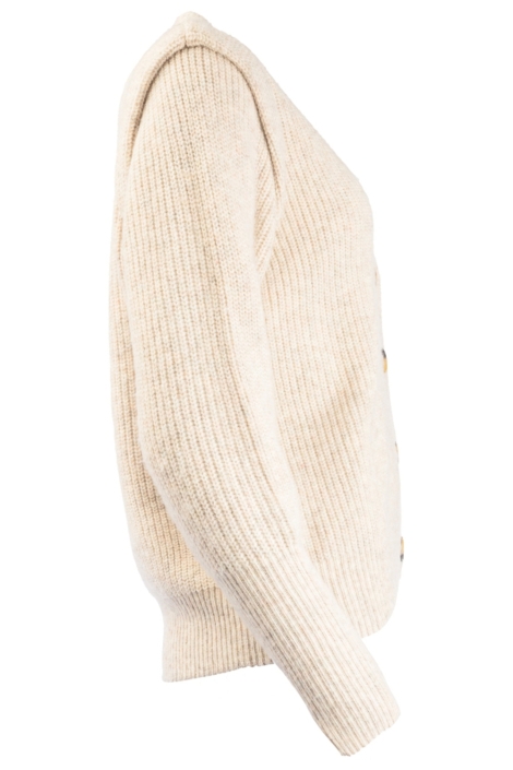 NED beige dames vest | Zijaanzicht