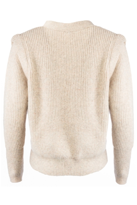 NED beige dames vest | Achteraanzicht