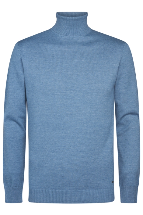 Petrol Industries blauwe heren trui | Vooraanzicht