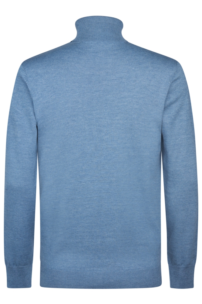 Petrol Industries blauwe heren trui | Achteraanzicht