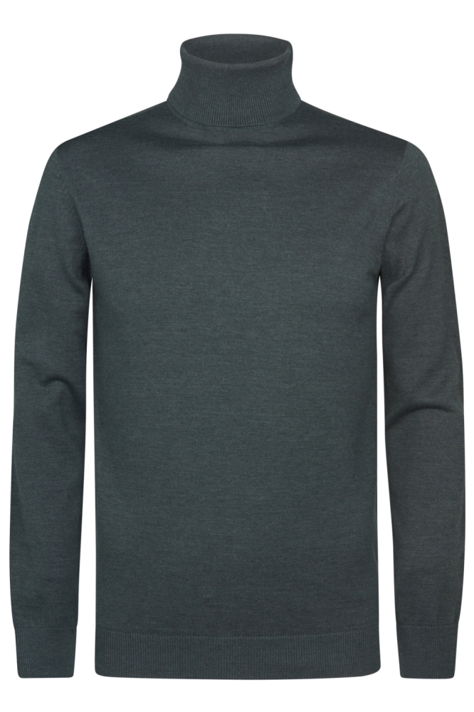 Petrol Industries groene heren trui | Vooraanzicht