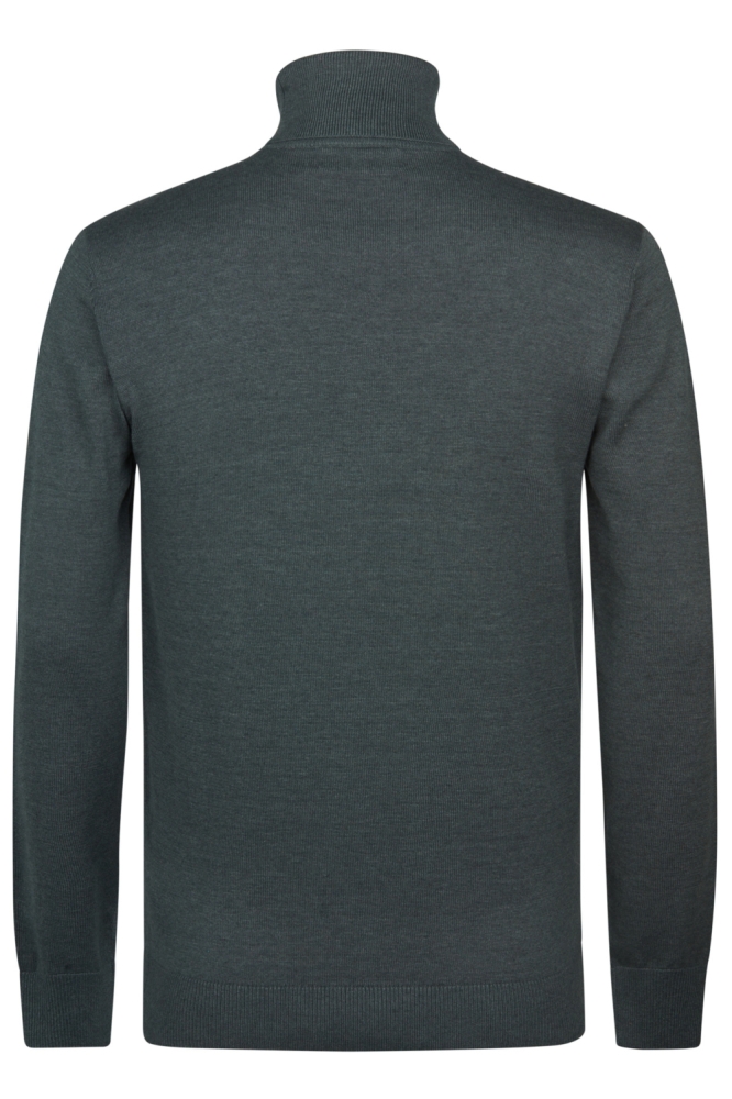 Petrol Industries groene heren trui | Achteraanzicht