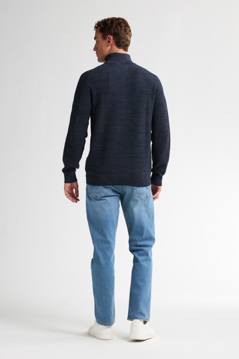 Petrol Industries blauwe heren trui | Model