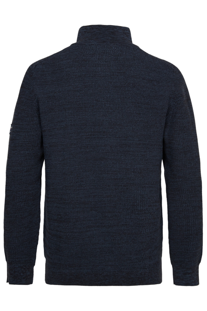 Petrol Industries blauwe heren trui | Achteraanzicht