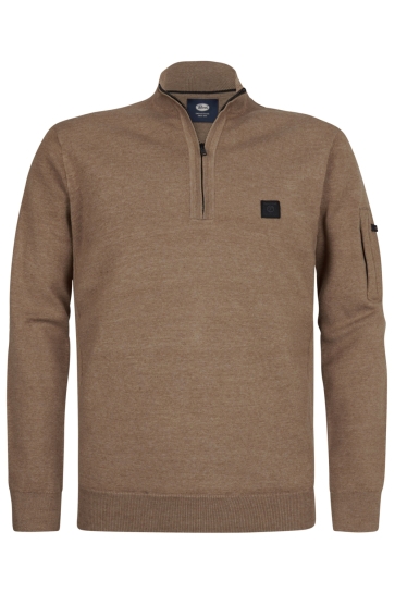 Petrol Industries Trui HALF ZIP SWEATER ASPEN M 3050 KWC248 7140