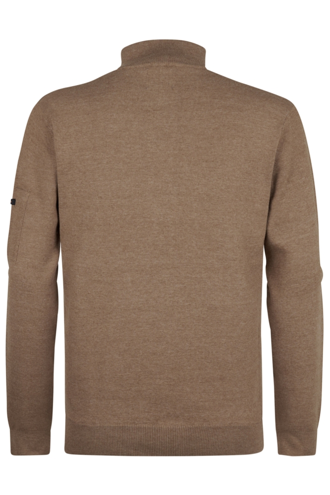 Petrol Industries camel heren trui | Achteraanzicht