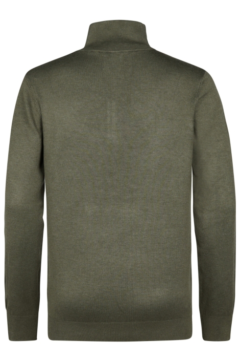 Petrol Industries groene heren trui | Achteraanzicht