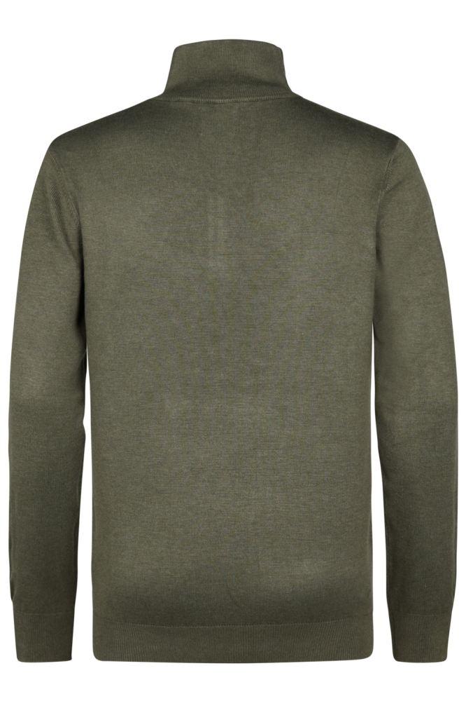 Petrol Industries groene heren trui | Achteraanzicht