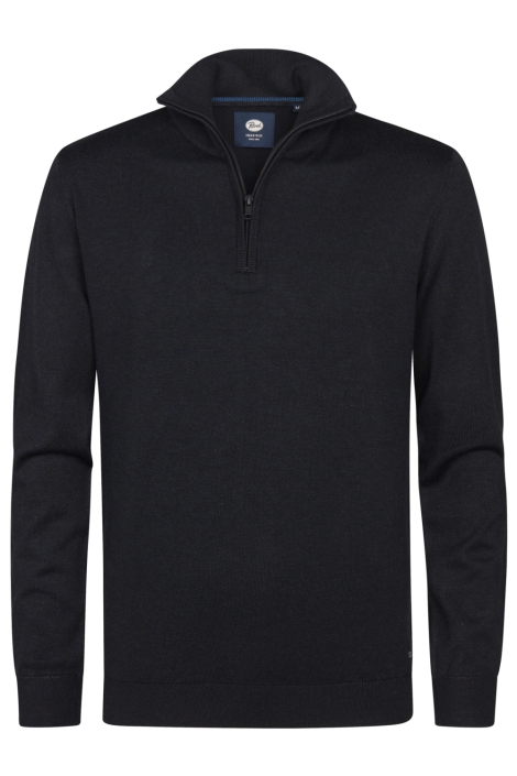 Petrol Industries zwarte heren trui | Vooraanzicht