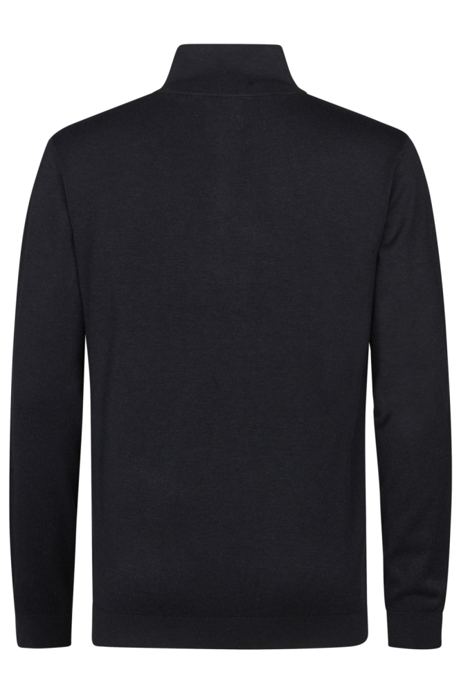 Petrol Industries zwarte heren trui | Achteraanzicht