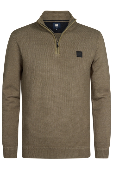 Petrol Industries groene heren trui | Vooraanzicht