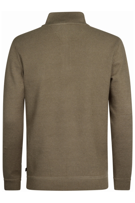 Petrol Industries groene heren trui | Achteraanzicht