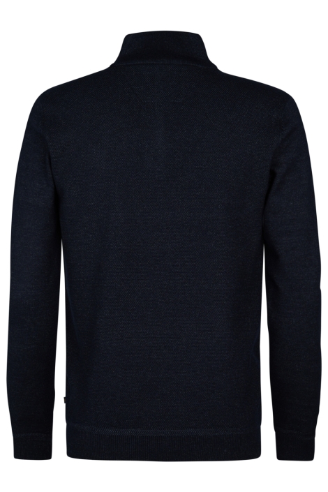 Petrol Industries zwarte heren trui | Achteraanzicht