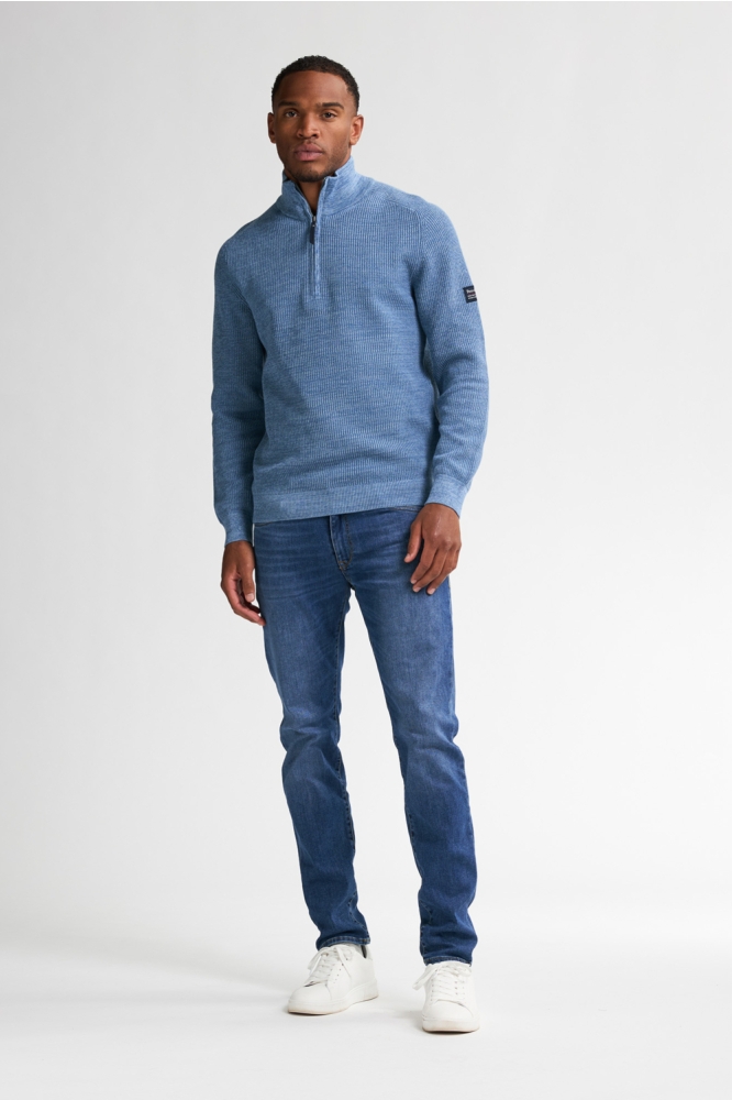 Petrol Industries blauwe heren trui | Model