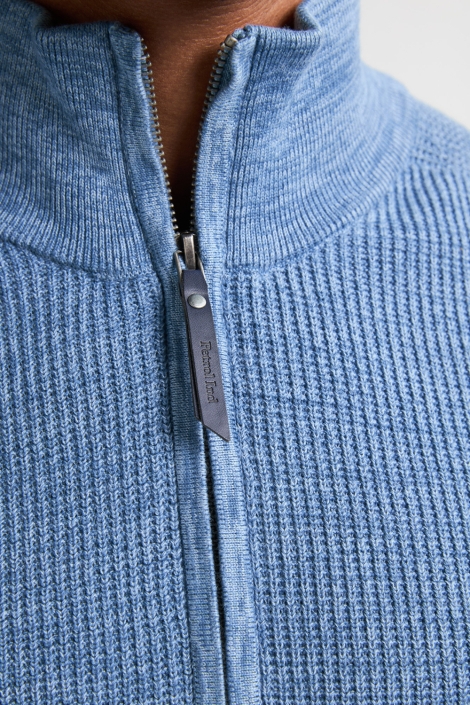 Petrol Industries blauwe heren trui | Kleurstaal