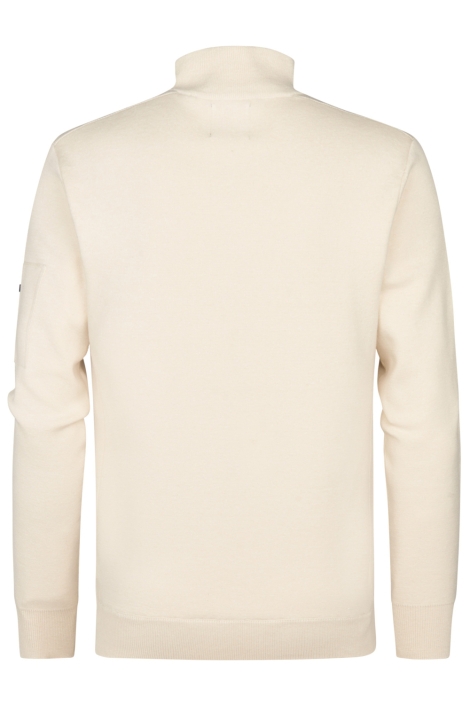 Petrol Industries beige heren trui | Achteraanzicht