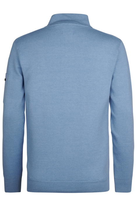 Petrol Industries blauwe heren trui | Achteraanzicht