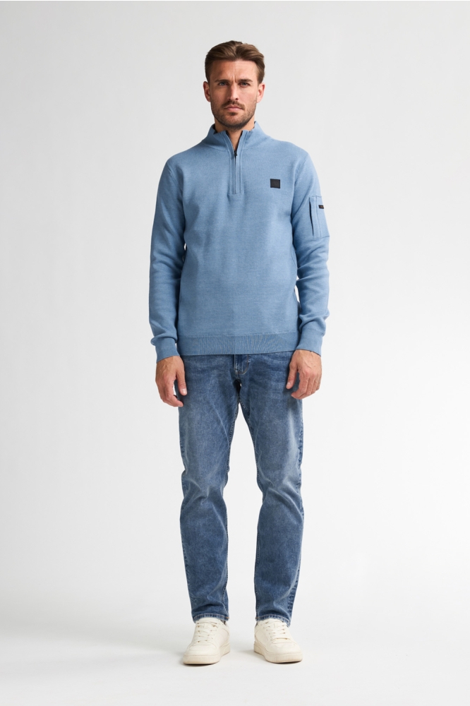 Petrol Industries blauwe heren trui | Model