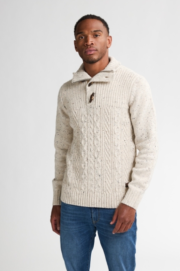 Petrol Industries RIB KNIT JUMPER HAMILTON M 3050 KWC211 0009 ANTIQUE WHITE MELEE