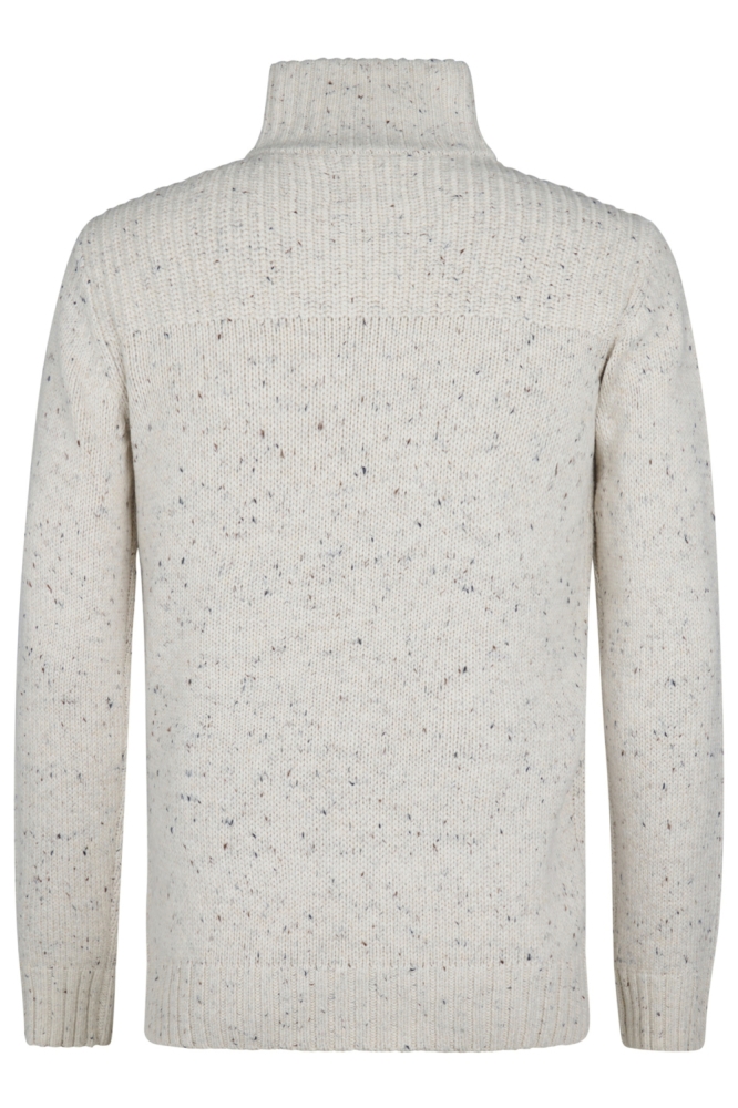 Petrol Industries beige heren trui | Achteraanzicht