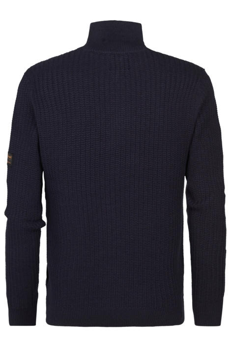 Petrol Industries blauwe heren vest | Achteraanzicht