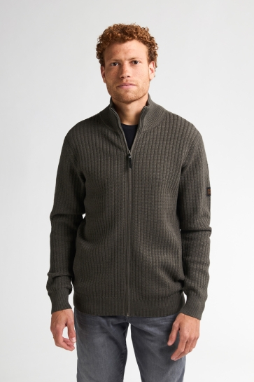 Petrol Industries HIGHNECK CARDIGAN M 3050 KWC242 6088 ARMY GREEN