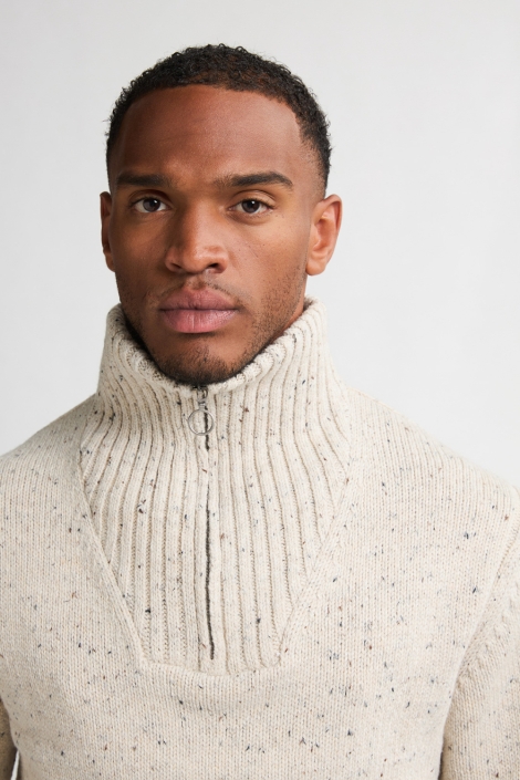 Petrol Industries beige heren trui | Close up