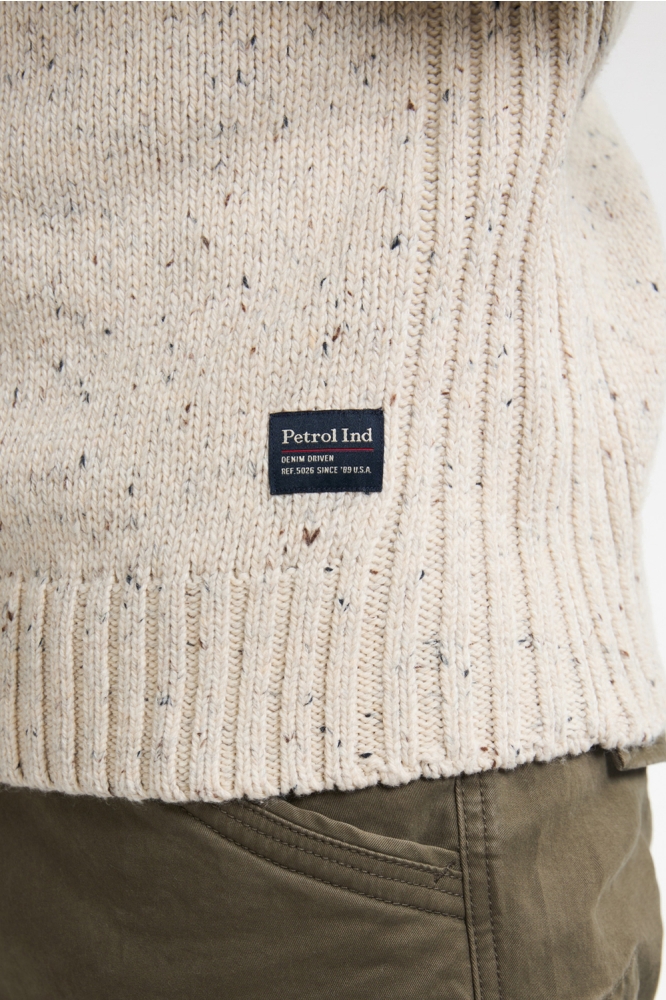 Petrol Industries beige heren trui | Kleurstaal